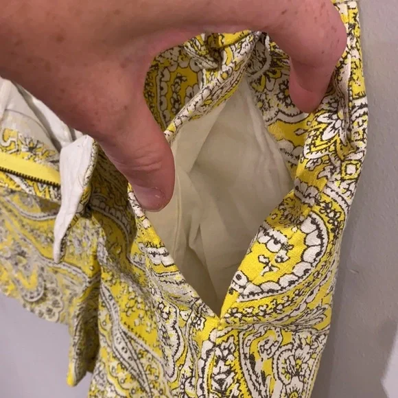 J. Crew Yellow Paisley Shorts - Picture 6 of 6